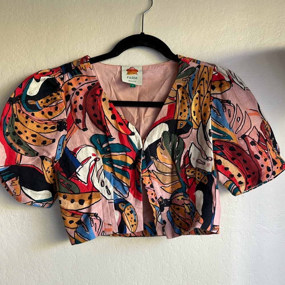 FARM RIO CROP TOP